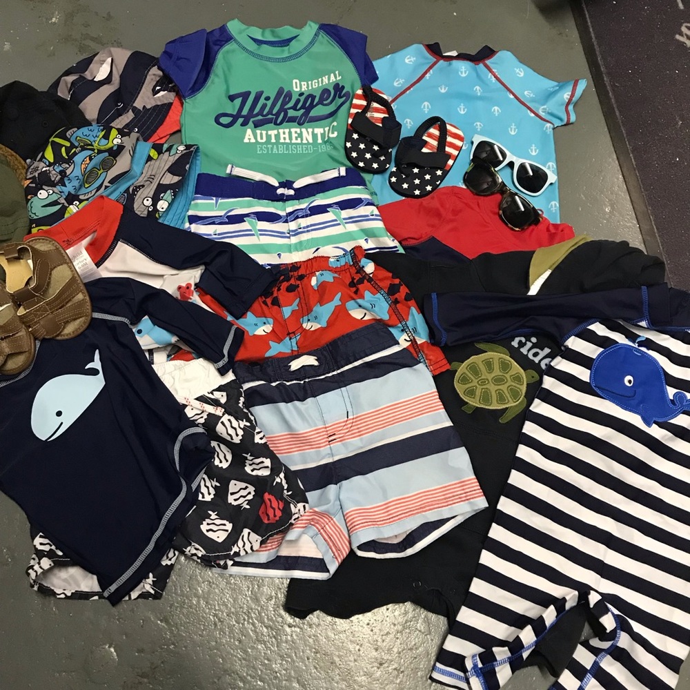 Baby boy swim suit lot